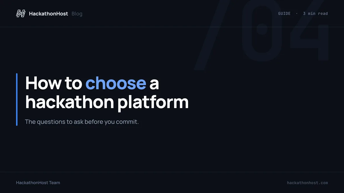 How to choose a hackathon platform